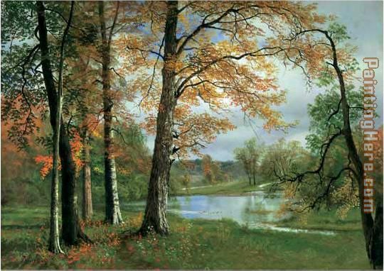 Albert Bierstadt A Quiet lake